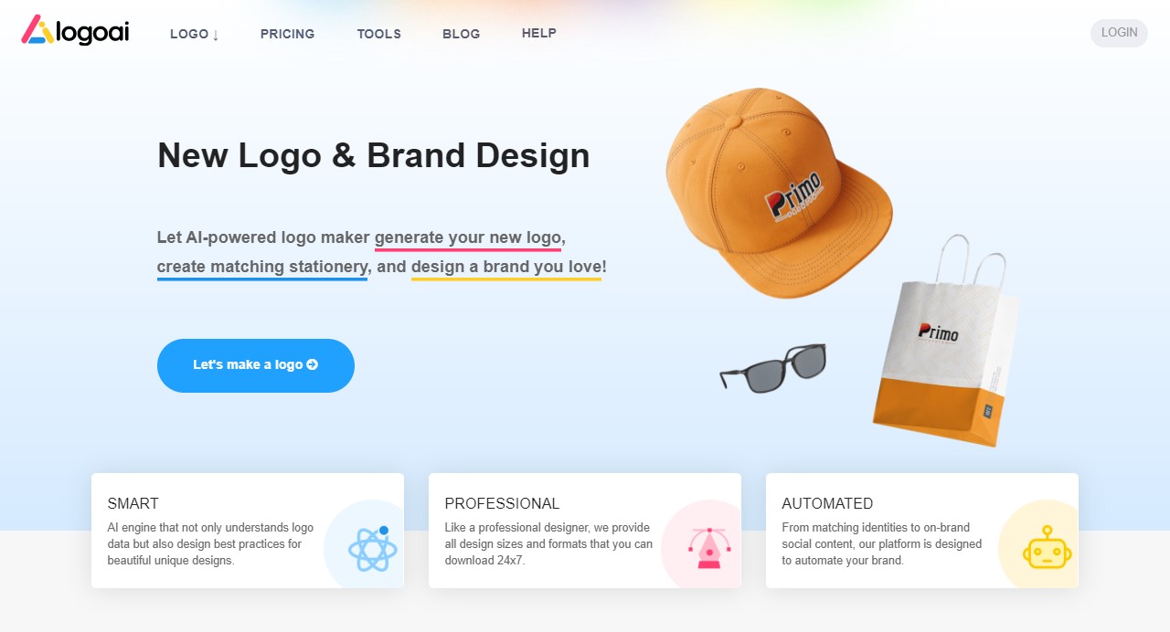 LogoAi website 